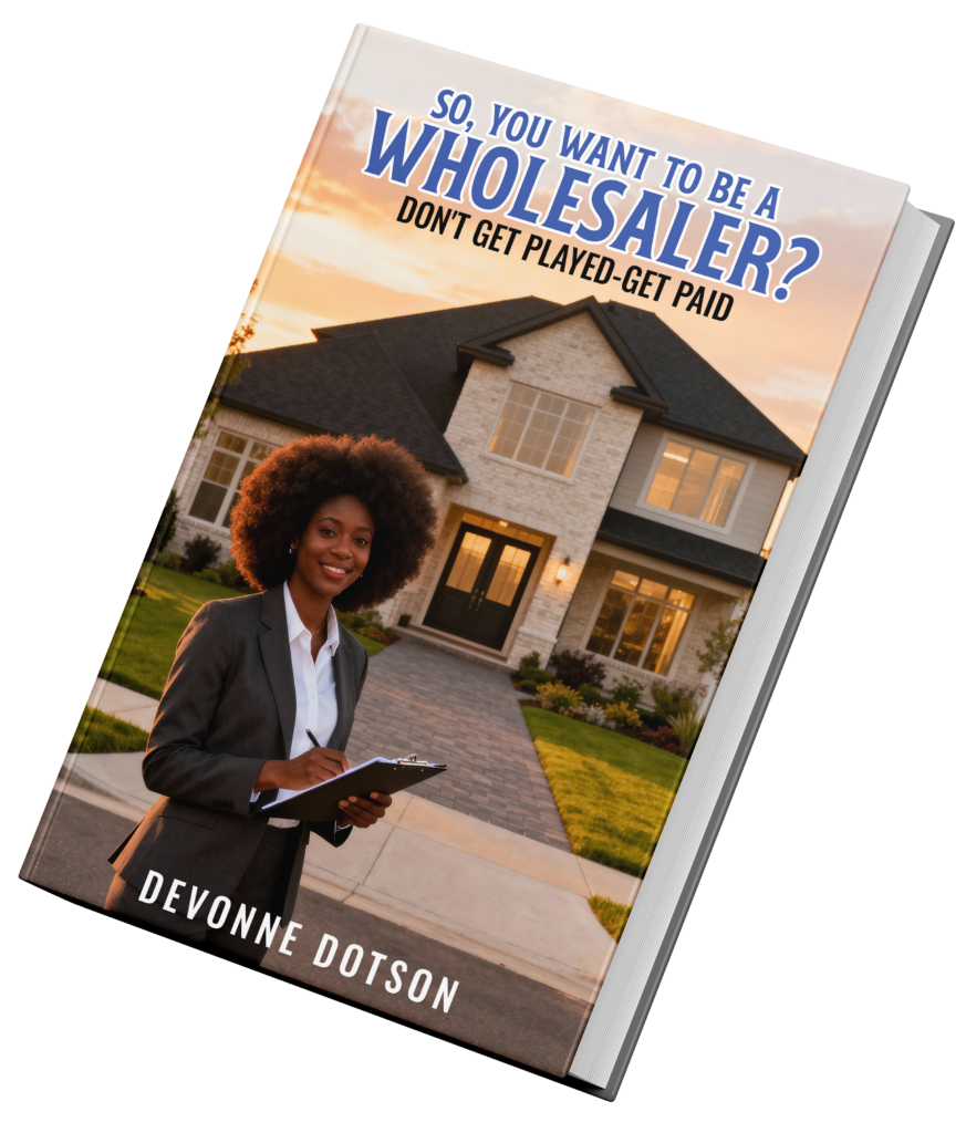 So you want to be a wholesaler book by Devonne Dotson